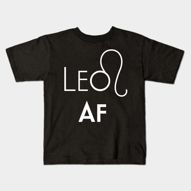 Leo AF Kids T-Shirt by Sloop